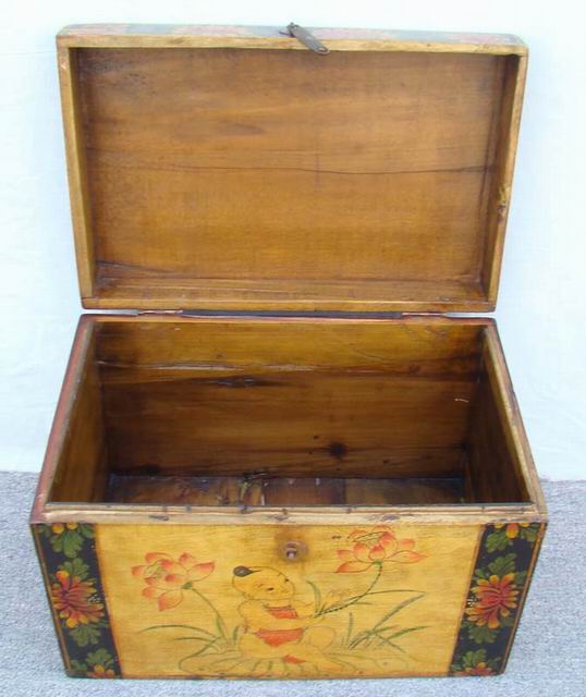 描彩箱|painted small trunk