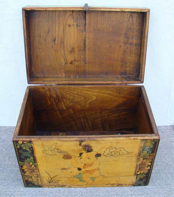 描彩箱|painted small trunk