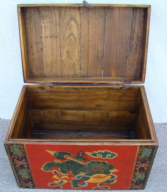 描彩箱|painted small trunk