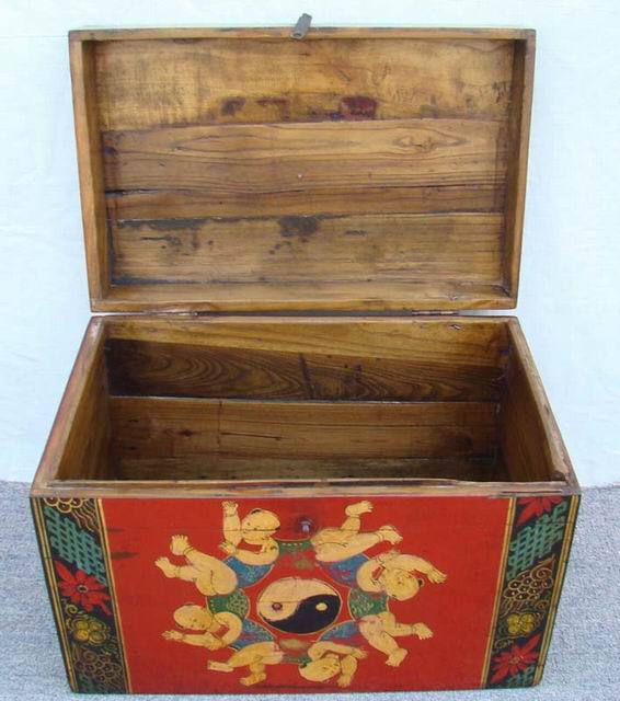 描彩箱|painted small trunk