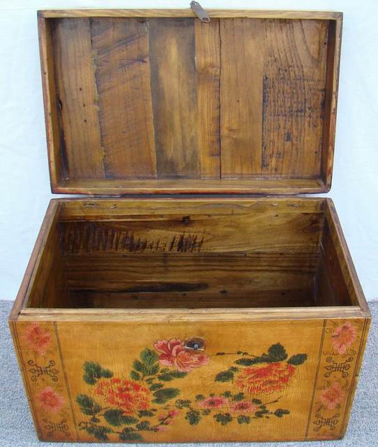 描彩箱|painted small trunk