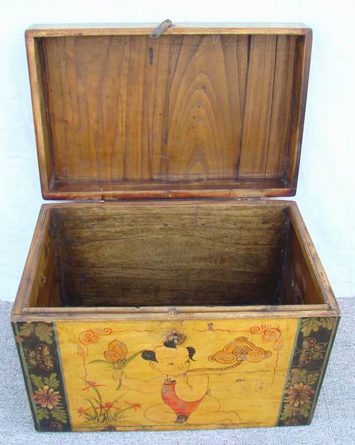 描彩箱|painted small trunk