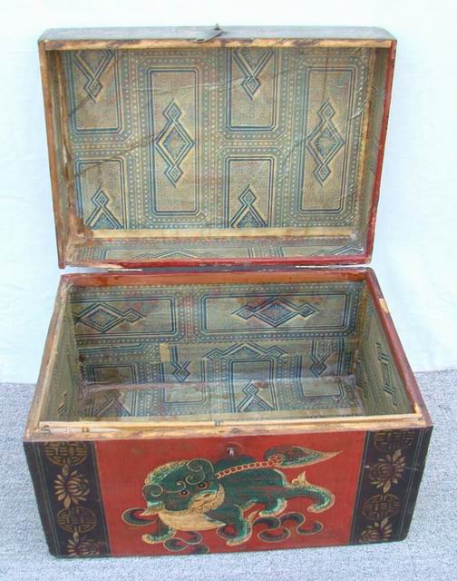 描彩箱|painted small trunk
