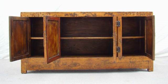 描彩四门地柜|lower cabinet