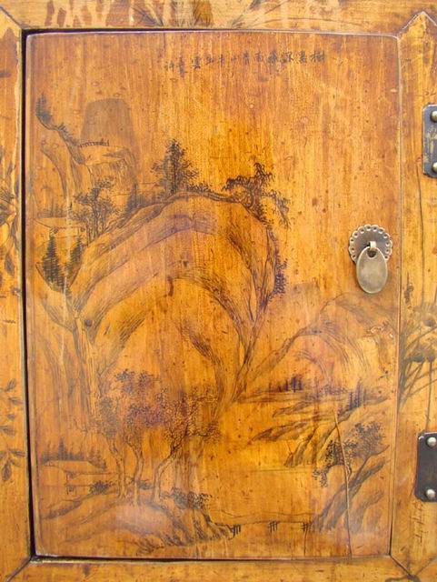 描彩四门地柜|lower cabinet
