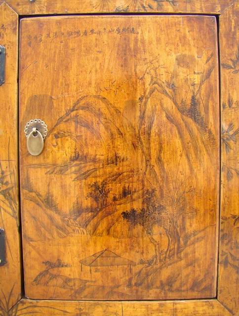 描彩四门地柜|lower cabinet