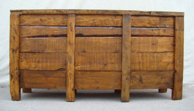三抽三门描彩柜|Color-painted low cabinet