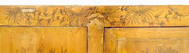 描彩四门柜|cabinet