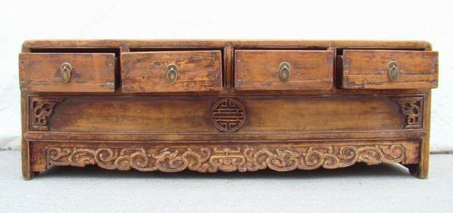 雕花四抽被格lower cabinet