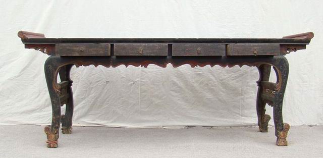 四抽翘头条案|long table