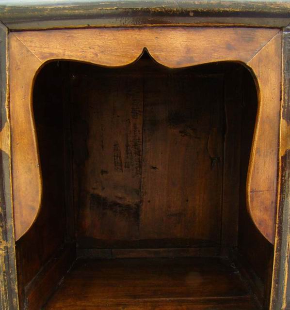 描彩一抽二门柜|painted cabinet