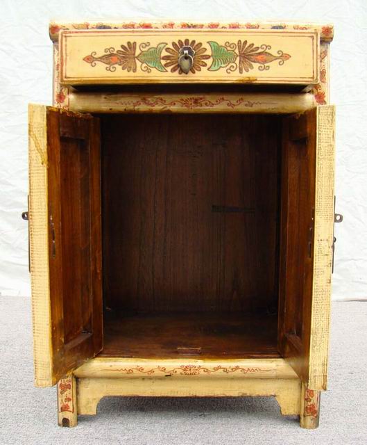 白描彩小柜|painted small cabinet