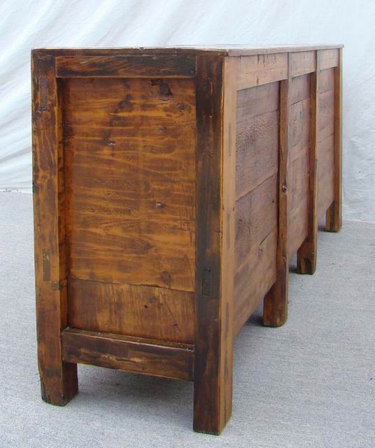 描彩五抽二门柜高碑店|Color-painted low cabinet