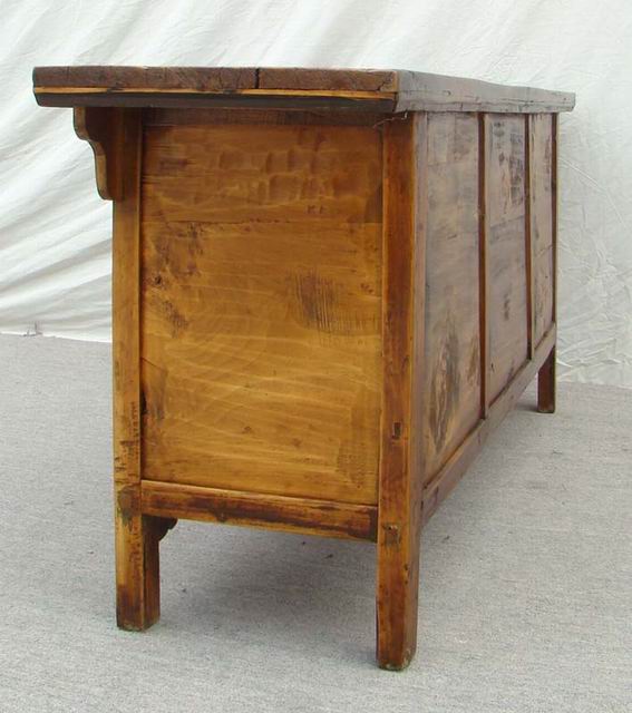 描彩三抽六门柜|cabinet