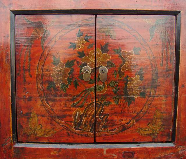 描彩连柜|painted cabinet