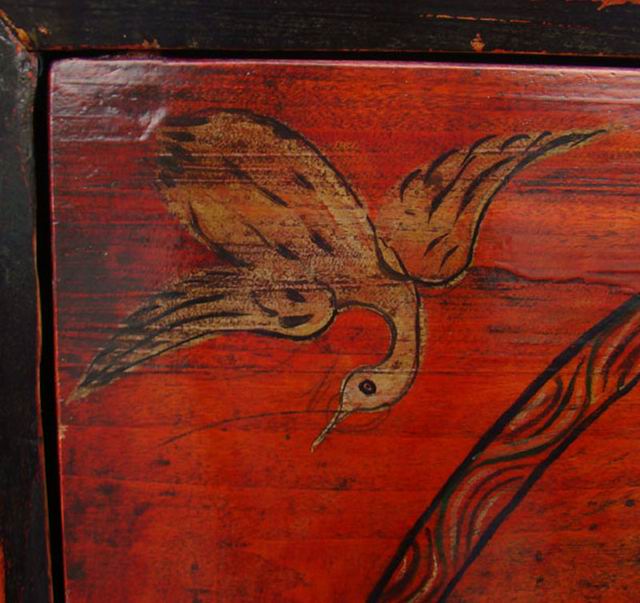 描彩连柜|painted cabinet
