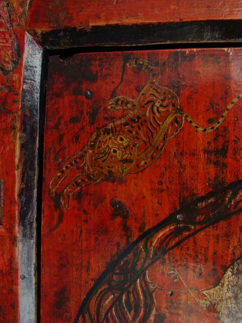 描彩连柜|painted cabinet