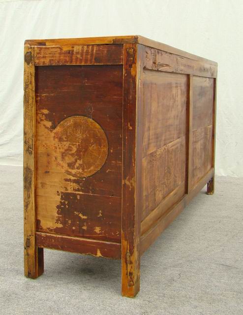 描彩四门柜|painted lower cabinet