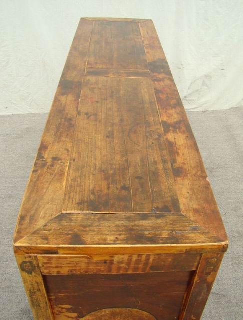 描彩四门柜|painted lower cabinet