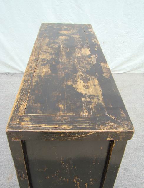 描彩三抽二门柜|cabinet