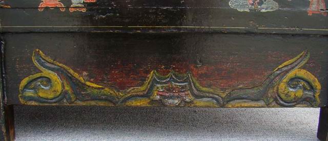 描彩连体柜|painted lower cabinet