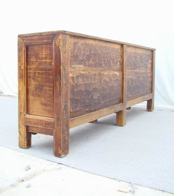 四门描彩柜|Color-painted low cabinet