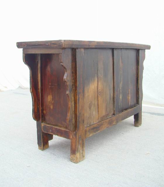 描金二门柜|Red &gilt small cabinet