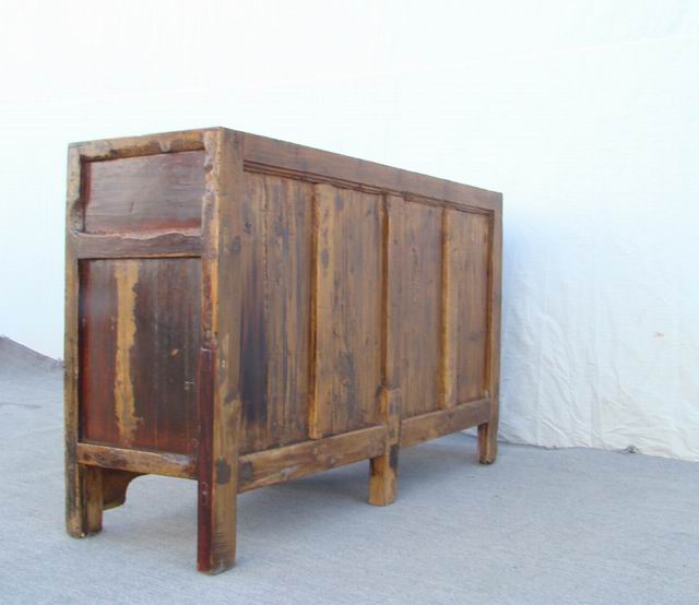 描彩四门连体柜|painted cabinet