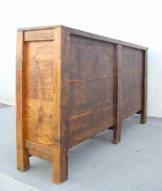 四门描彩柜|Color-painted low cabinet