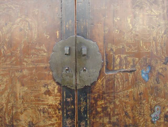 描金书箱|gold gilt trunk