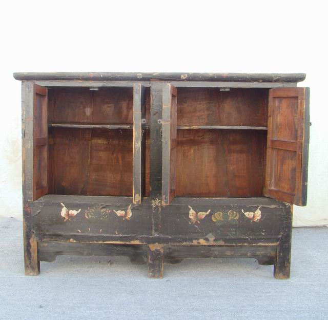 描彩连体柜工厂painted cabinet with three gates