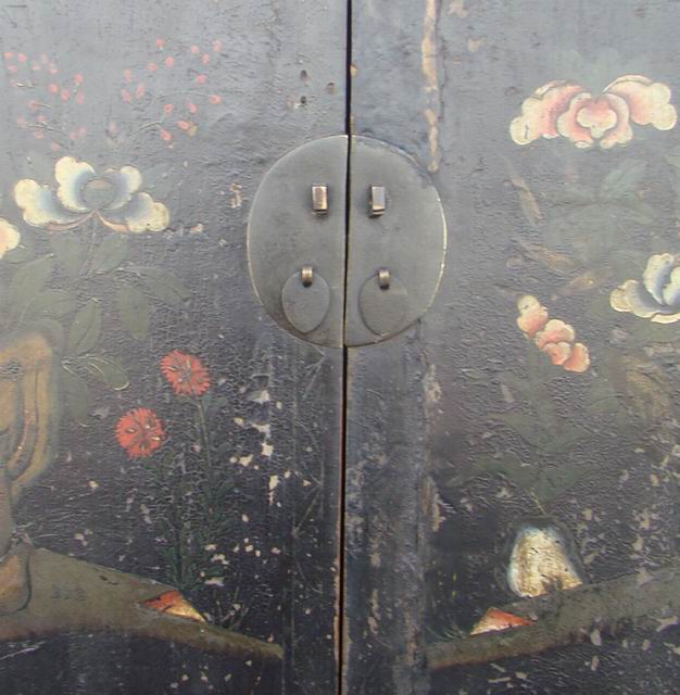 描彩连体柜工厂painted cabinet with three gates
