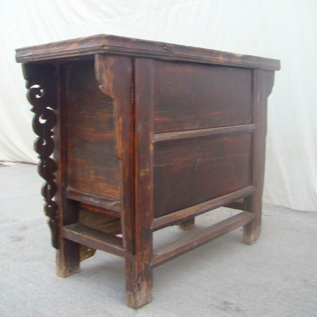 雕花二抽桌|Table with 2 drawers