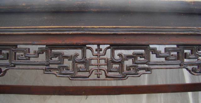 雕花平头案|Flat-top narrow table