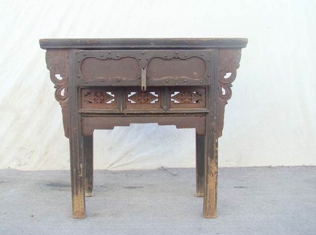 单抽雕花桌工厂|chinese antique table