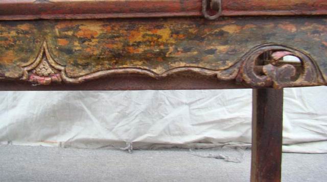 雕花三抽桌|Table with 3 drawers