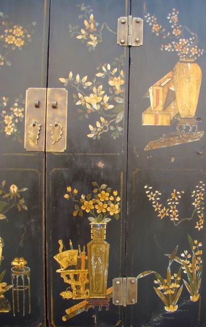黑描彩大柜工厂|Multicolored big cabinet