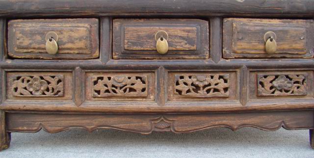三抽炕桌|Table with 3 drawers
