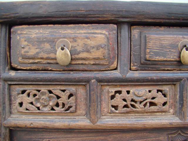 三抽炕桌|Table with 3 drawers
