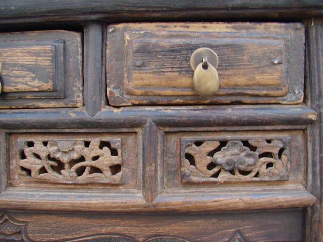 三抽炕桌|Table with 3 drawers