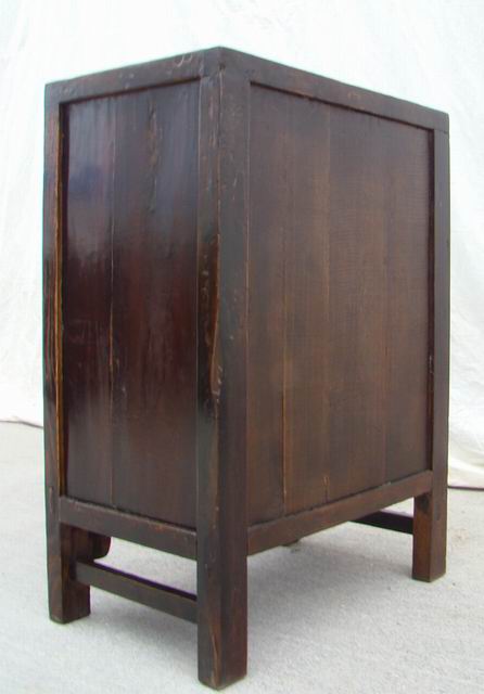 黑描彩小柜|painted small cabinet
