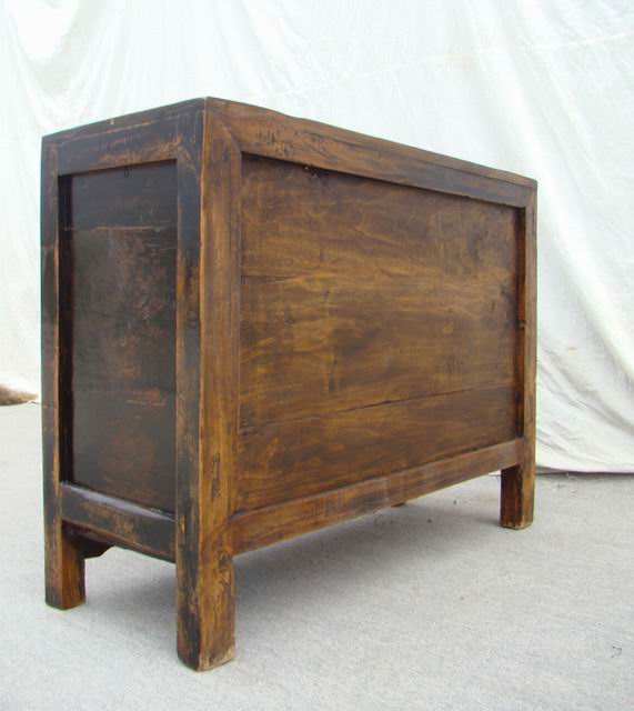 描彩二门柜|painted small cabinet
