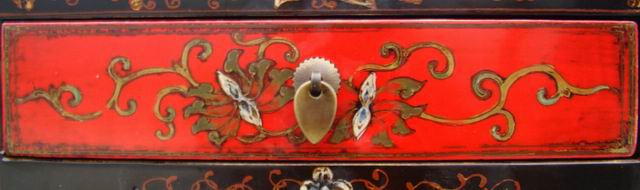 描彩小柜|painted small cabinet