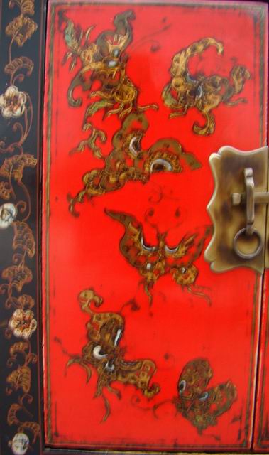 描彩小柜|painted small cabinet