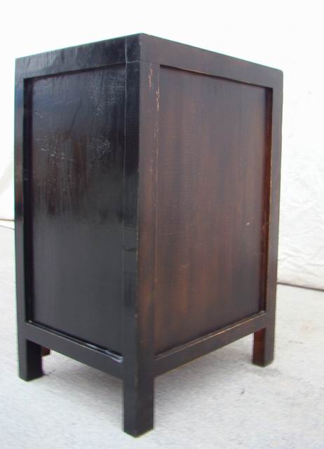 红描彩小柜|painted small cabinet