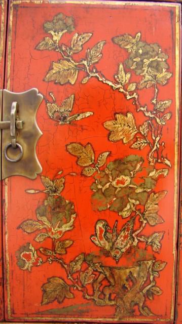 红描金小柜|gold gilt cabinet