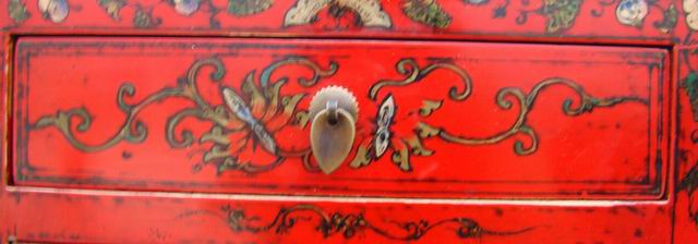 红描金小柜|gold gilt cabinet