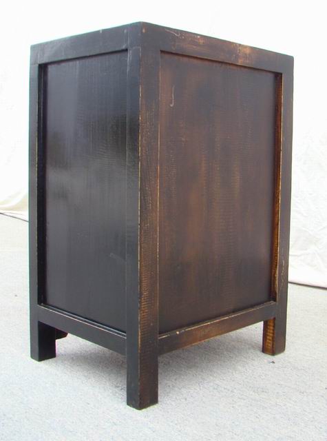红描彩小柜|red painted small cabinet