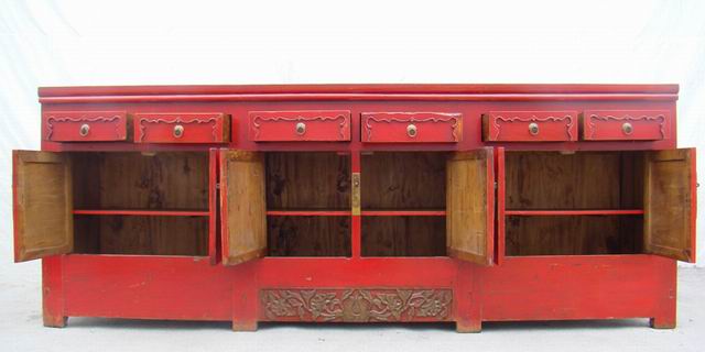 红六抽六门地柜|Low Cabinet