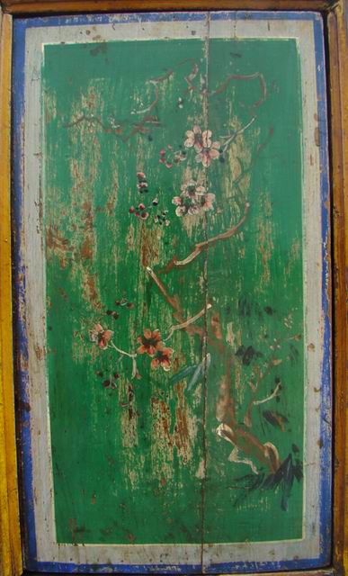 描彩四门连柜|Color-painted low cabinet
